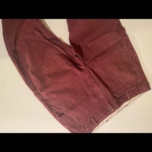 Levi’s Twill Jogger Bottoms Maroon